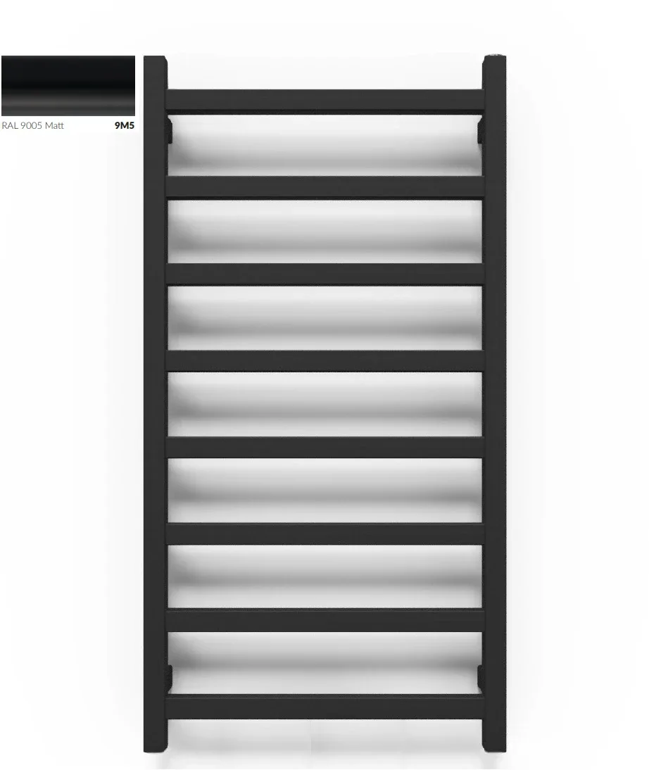 Рушникосушка BL037 Ral 9005 mat WLB37060040K9M5E1TS1D, 600×400, Terma