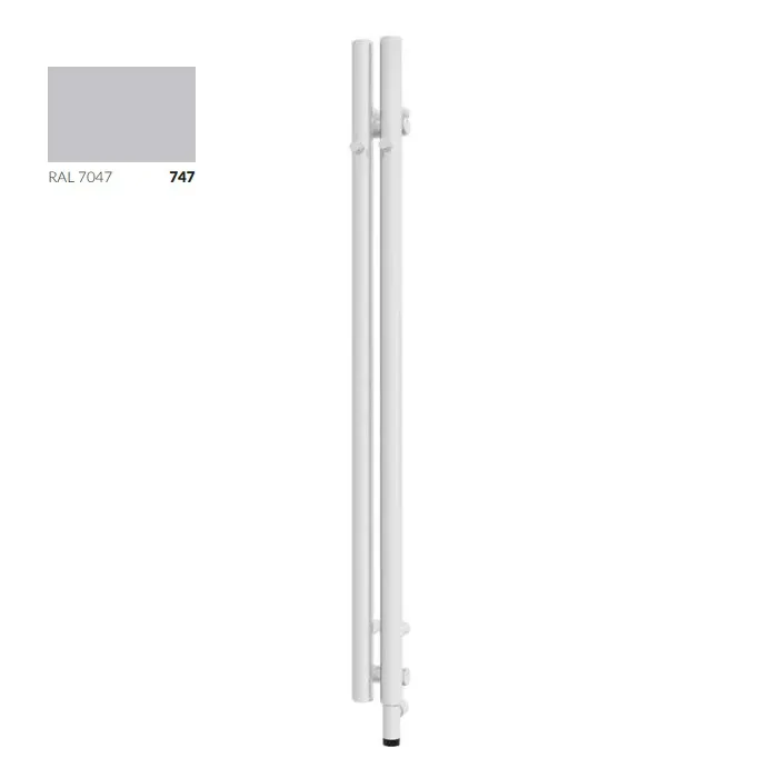 Рушникосушка Rolo Hanger E Ral 7047, 1600×95, Сірий, Terma