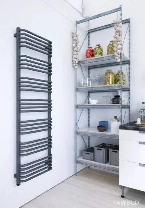 Рушникосушка Alex One Ral 9005 matt, 1140×500, Terma