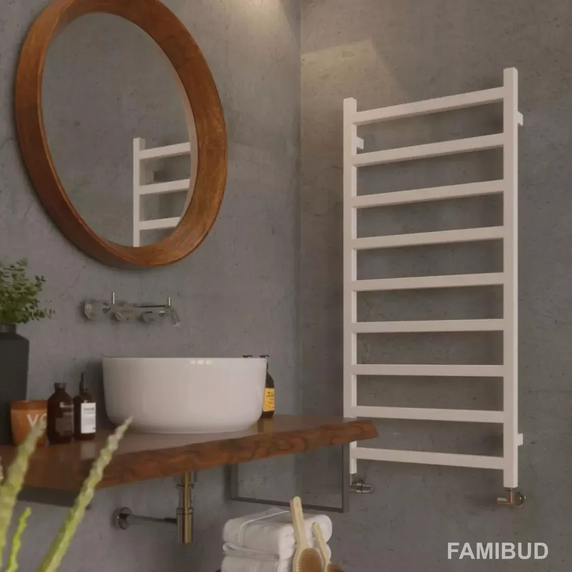 Рушникосушка Simple One Ral 9016, 1440×500, Білий, Terma
