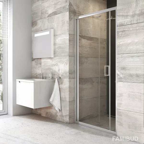 Душові двері двохелементні BLDZ2-90 Transparent, Ravak