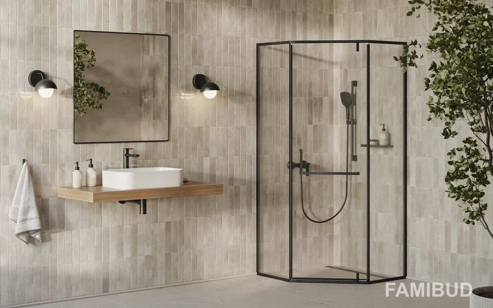 Душова кабіна X-Point Slim XPSHP3 90 Transparent, Чорний, Ravak