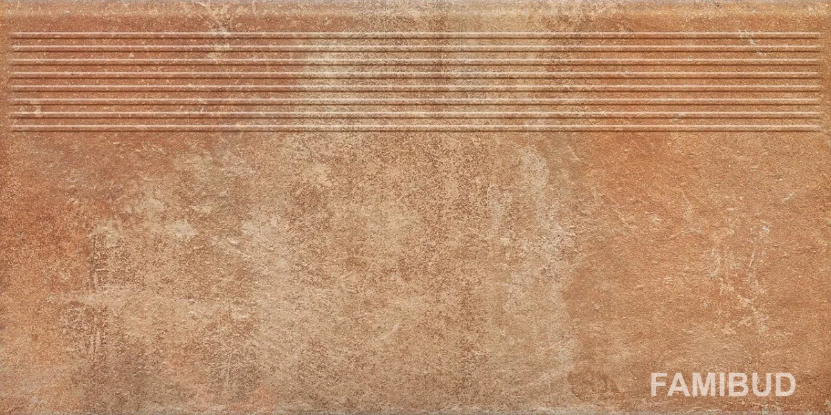Сходинка пряма Scandiano Rosso, 30×60, Paradyz