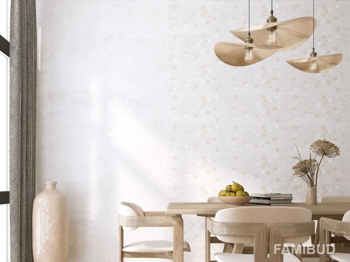 Плитка стінова Zen Hexagons, 300×600, Бежевий, Golden Tile