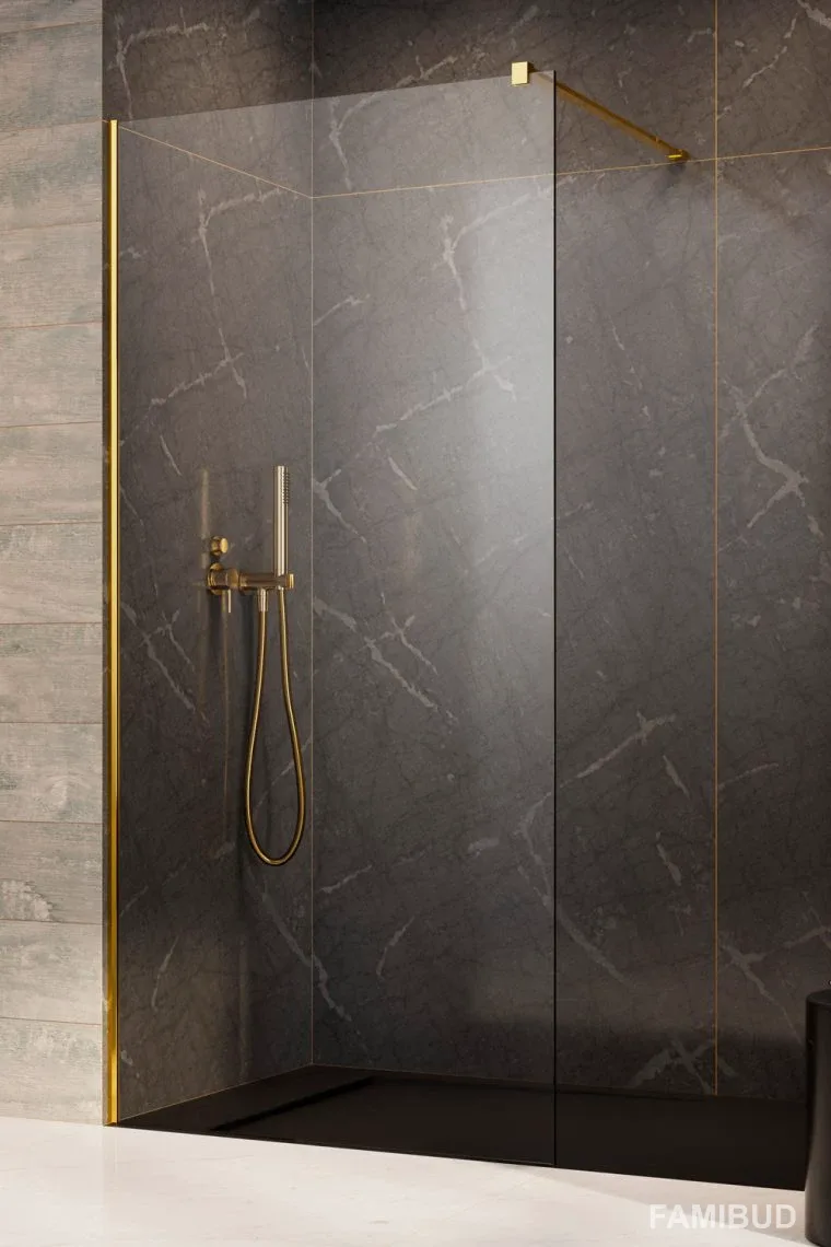 Душова перегородка Modo New II 100 200, 140×150, Золото, Radaway
