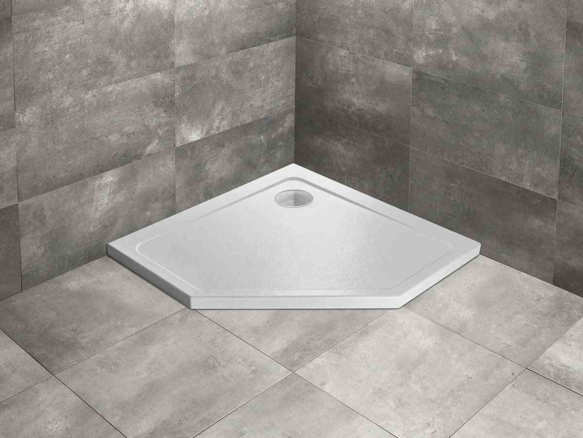 Душовий піддон Doros PT Stone, 1000×1000×50, Білий, Radaway