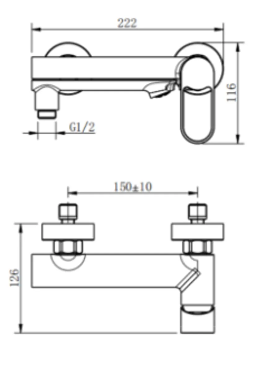Змішувач для ванни VENTA BCL347SC