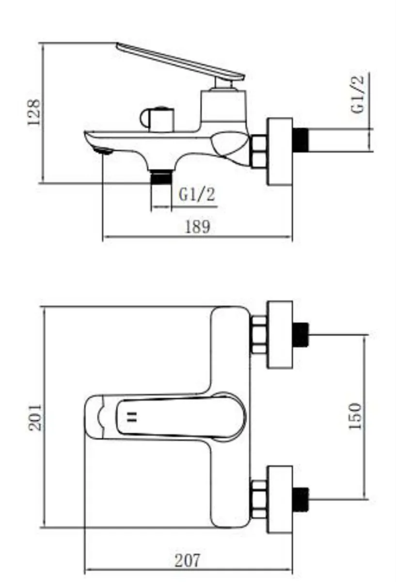 Змішувач для ванни VENTA BSP307LC