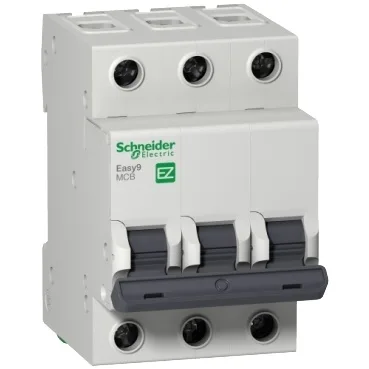 Автоматичний вимикач Schneider Easy9 3 полюса 6А С 4,5 kA EZ9F34306