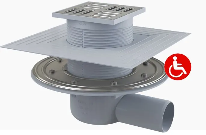 Трап зливний Alcaplast SMART 105×105/50 мм APV1324