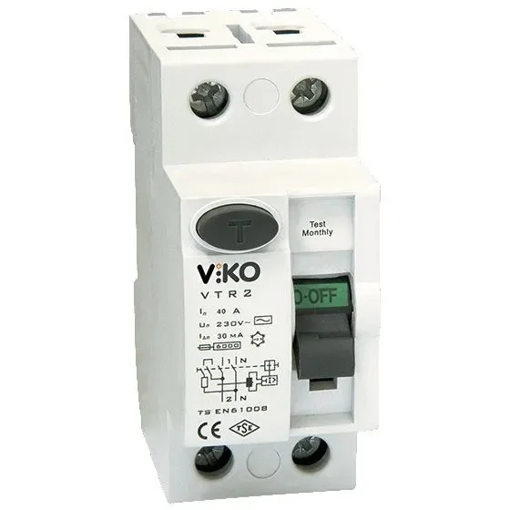 Диференційне реле VIKO 2P, 63А, 30мА VTR2-6330