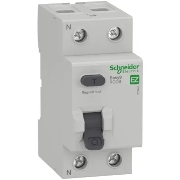 Диференційне реле(ПЗВ) 2P 40А, Easy9, 30mA, АС 4,5kA, Schneider (EZ9R34240)
