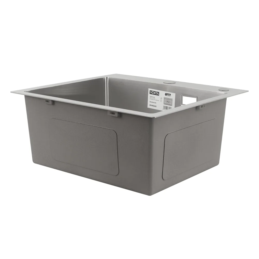 Мийка для кухні інтегрована VENTA Brushed 500×450 BVM5045