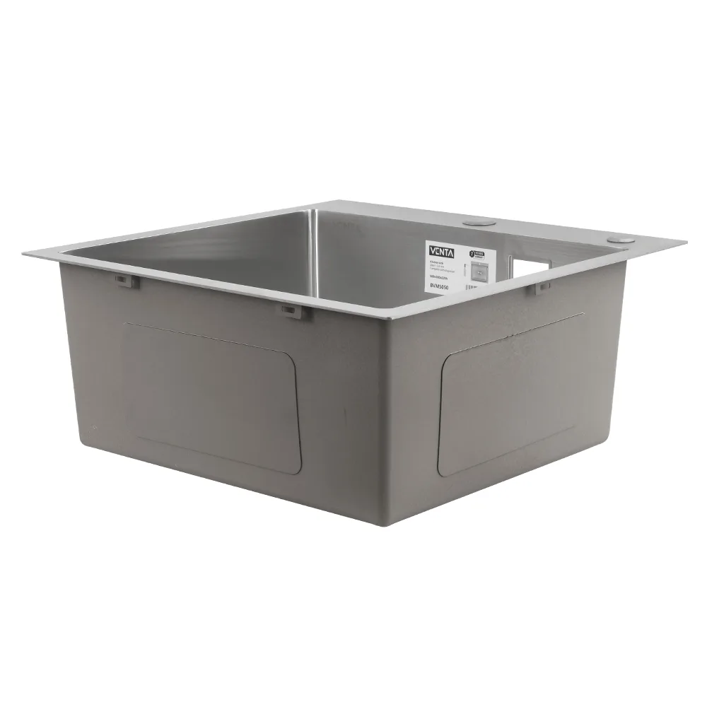 Мийка для кухні інтегрована VENTA Brushed 500×500 BVM5050