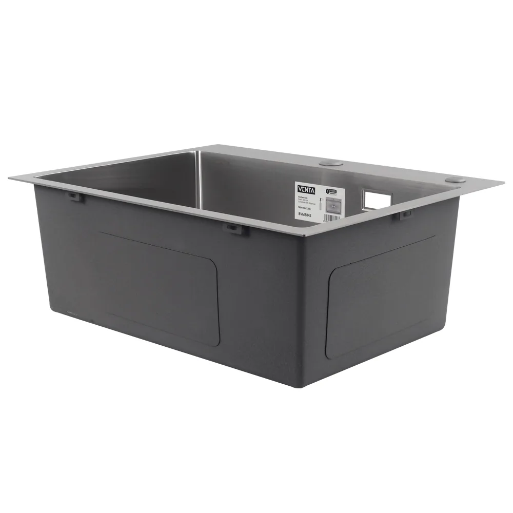 Мийка для кухні інтегрована VENTA Brushed 580×450 BVM5845
