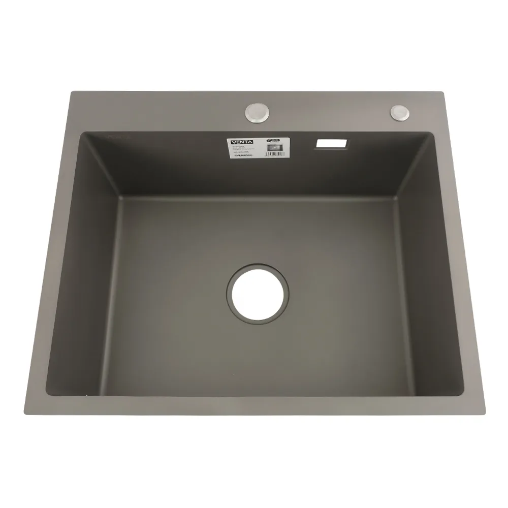 Мийка для кухні інтегрована VENTA Gray 600×500 BVM6050G