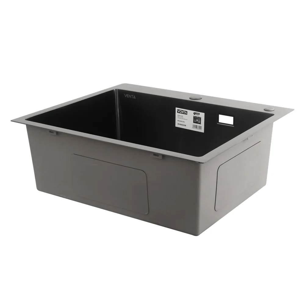 Мийка для кухні інтегрована VENTA Black 600×500 BVM6050B
