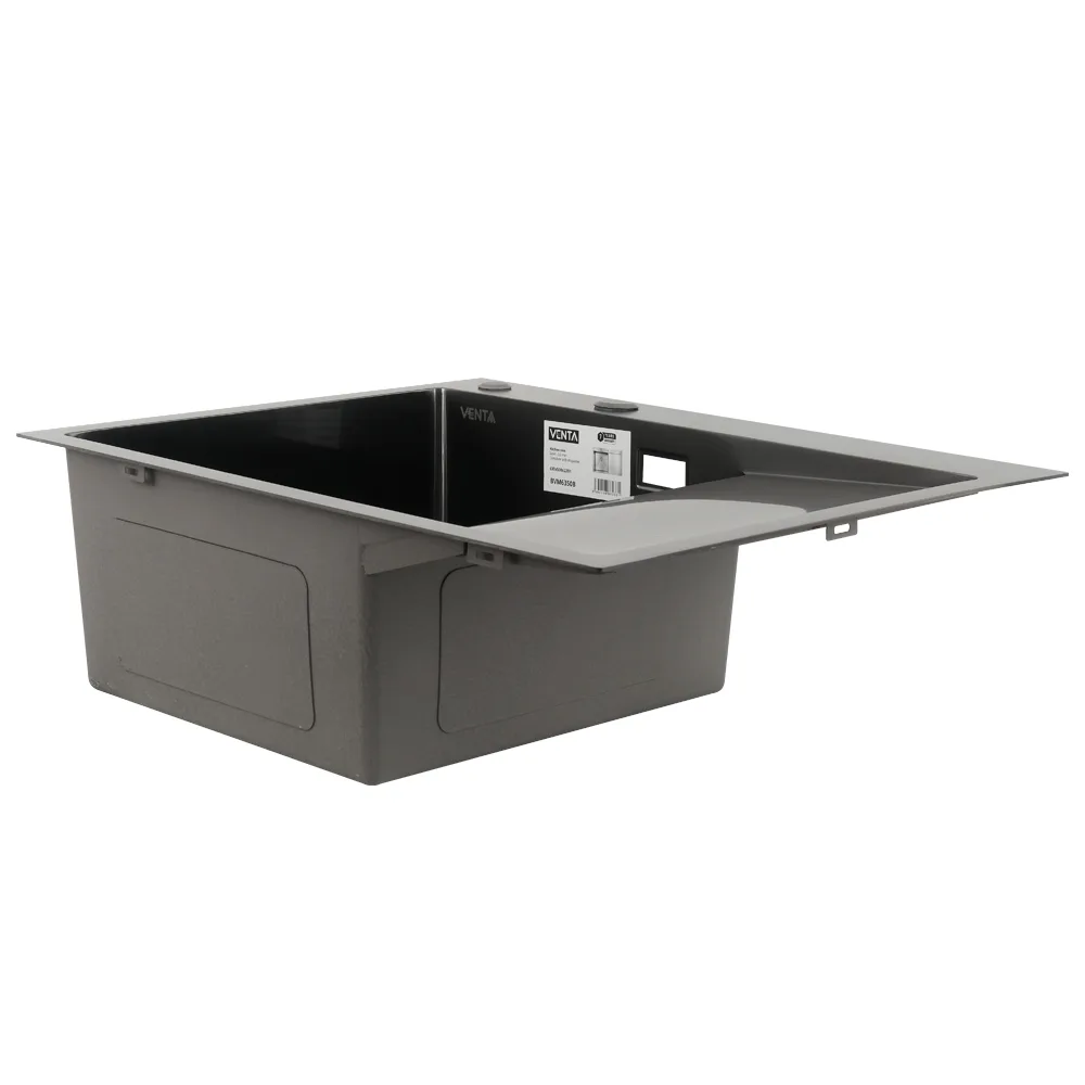 Мийка для кухні інтегрована VENTA Black 630×500 BVM6350B