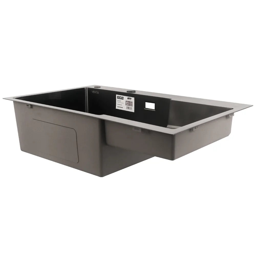 Мийка для кухні інтегрована VENTA Black 780×490 BVM7849B