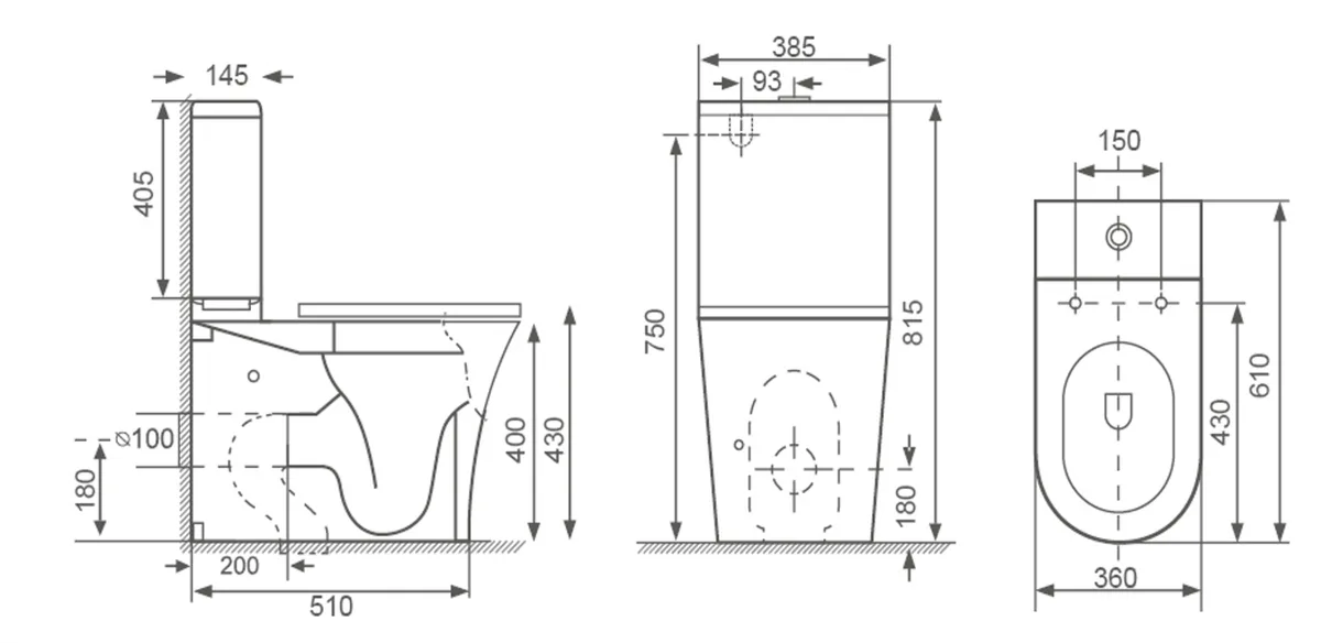 Унітаз-компакт VENTA Edge FR Rimless + сидіння SoftClose