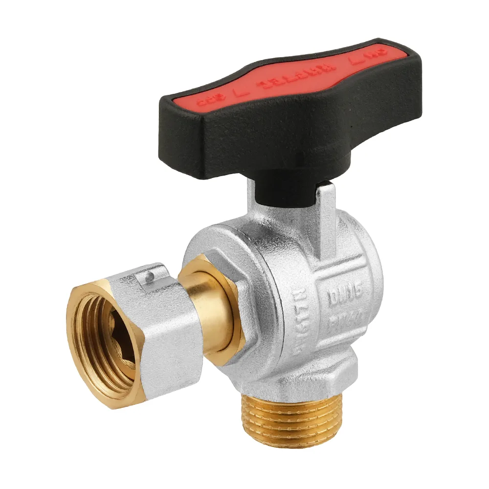 Кран кутовий кульовий з накидною гайкою Raftec GOLD PN64 ВЗ 1/2" GRGA1