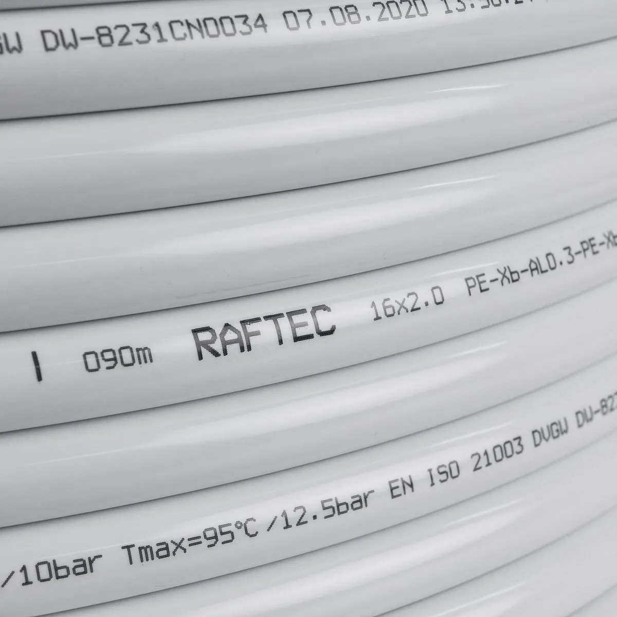 Труба металопластикова RAFTEC White (PEX-B/AL/PEX-B) (MPT1620) 16×2.0 мм MPT1620