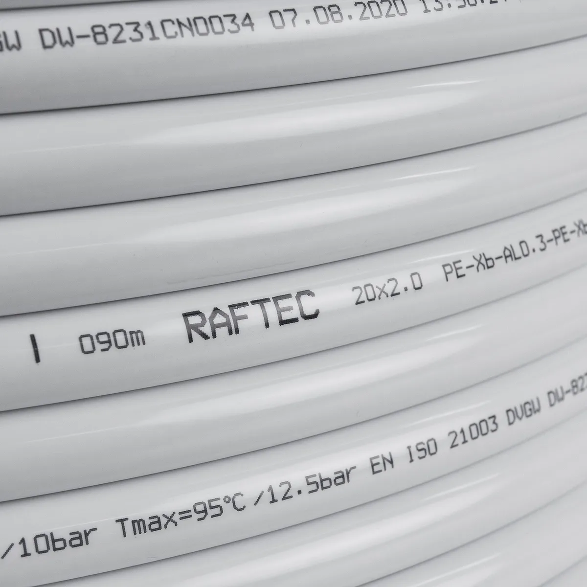 Труба металопластикова RAFTEC White (PEX-B/AL/PEX-B) (MPT2020) 20×2.0 мм MPT2020