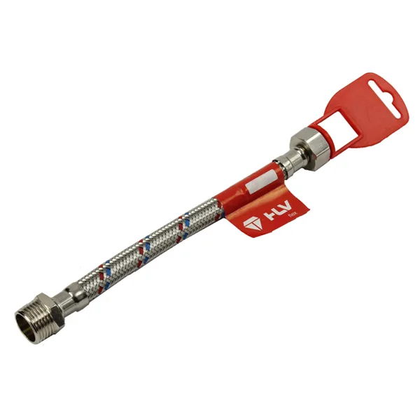 Підводка гнучка д/води 1/2"х1/2"нв 0,4 м HLV Flex лат.