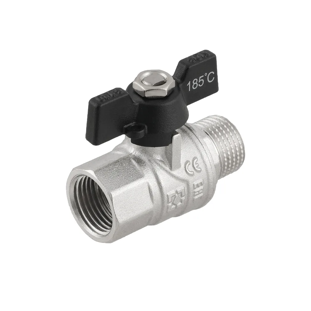 Кран кульовий Raftec BLACK PN50 ВЗ 1/2" метелик DRB11