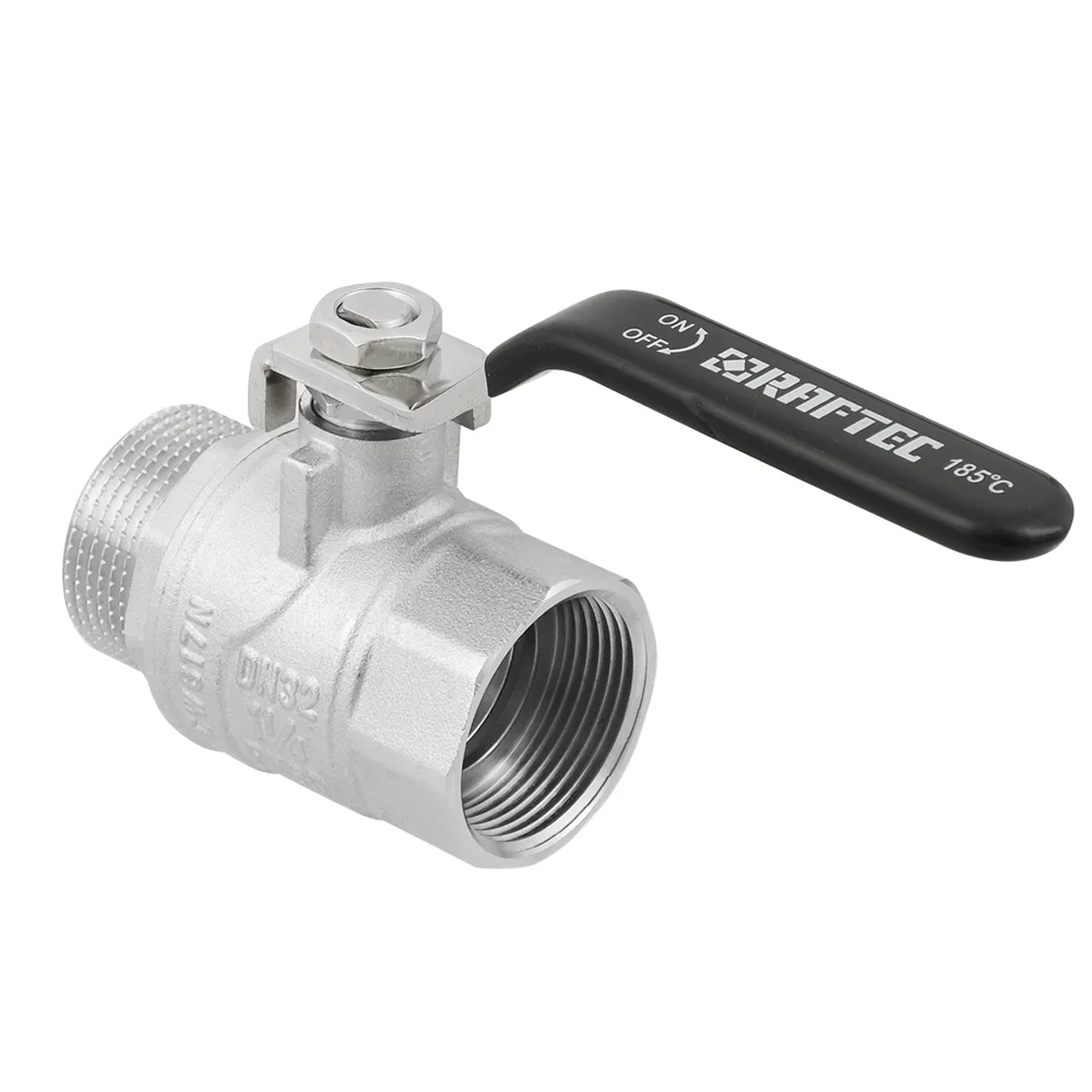 Кран кульовий Raftec BLACK PN30 ВЗ 1 1/4" ручка DRH41