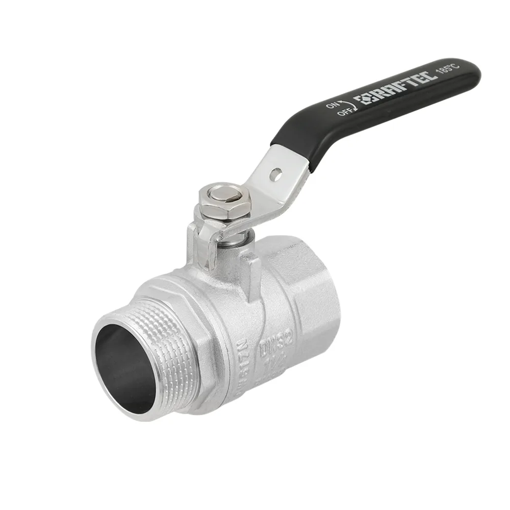 Кран кульовий Raftec BLACK PN30 ВЗ 1 1/4" ручка DRH41