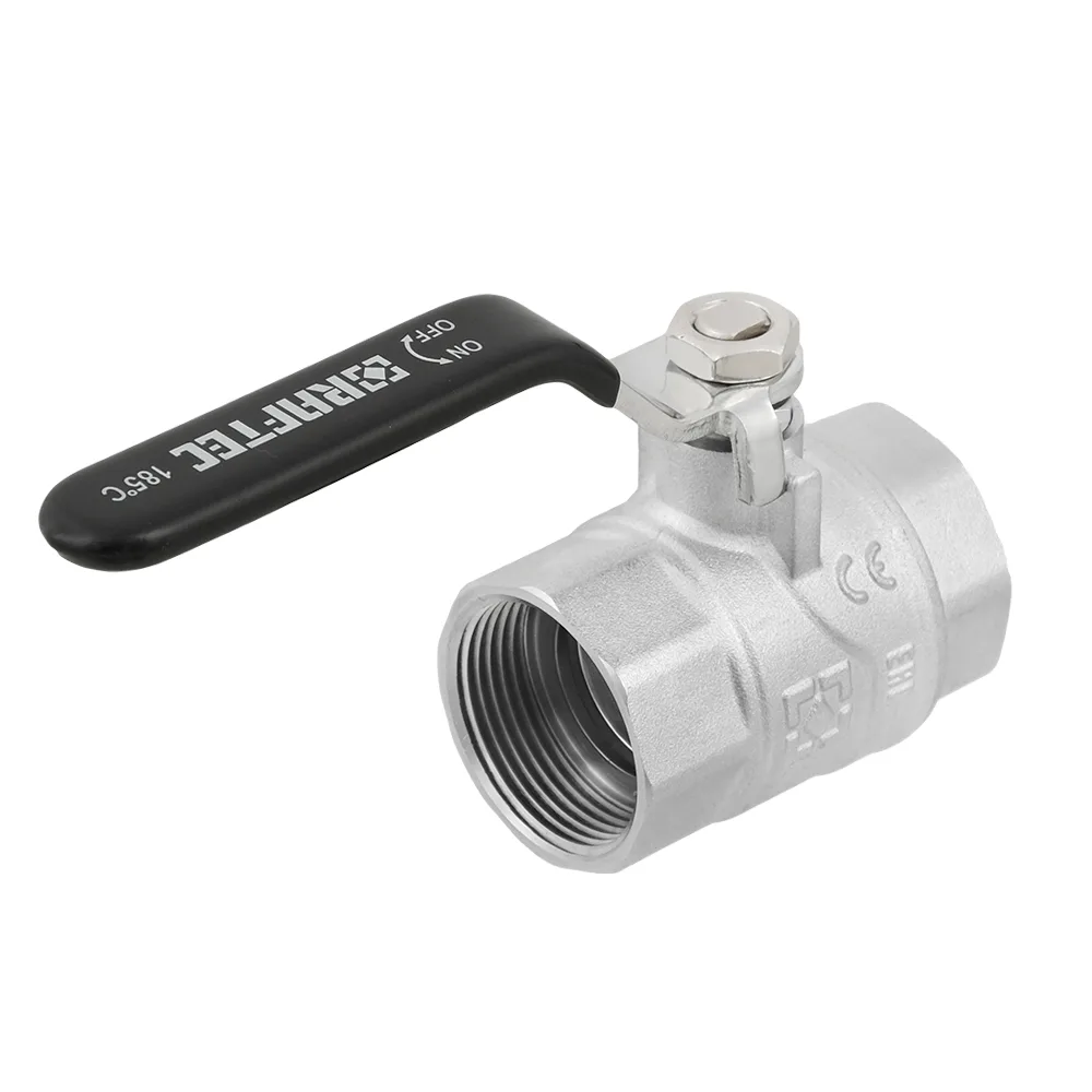 Кран кульовий Raftec BLACK PN20 ВВ 1 1/4" ручка DRH4