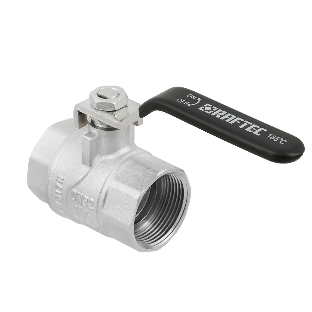 Кран кульовий Raftec BLACK PN20 ВВ 1 1/4" ручка DRH4