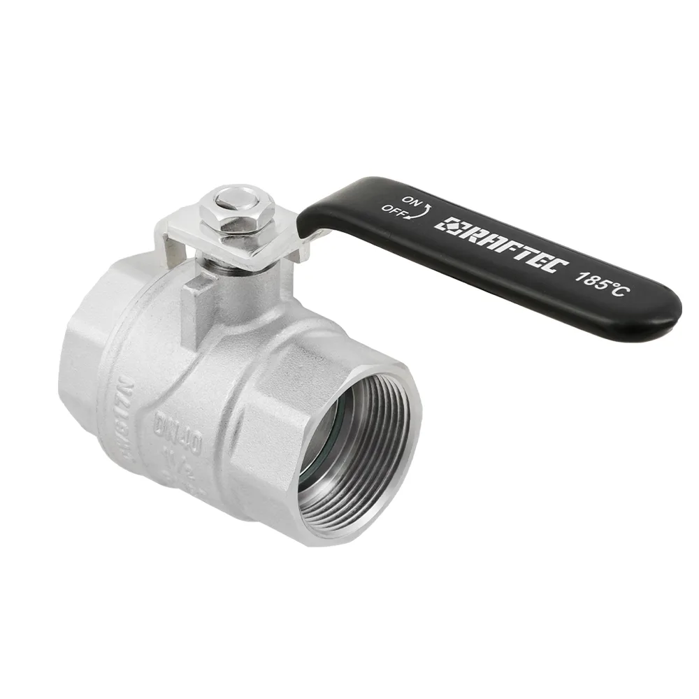 Кран кульовий Raftec BLACK PN30 ВВ 1 1/2" ручка DRH5