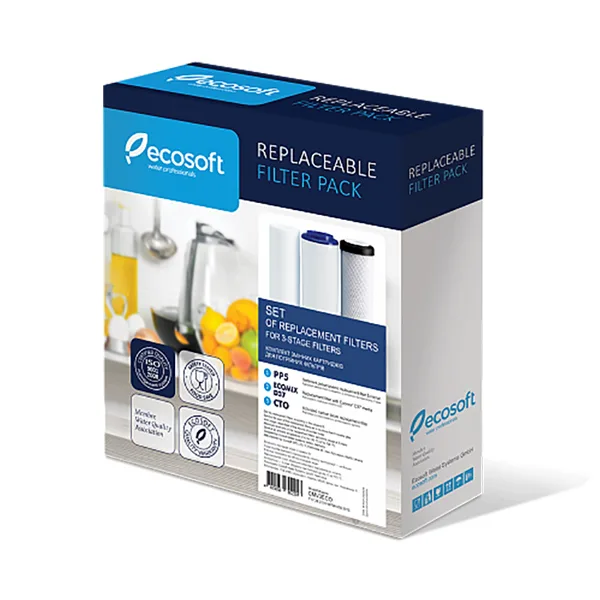 Комплект картриджів Ecosoft для потрійного фільтра