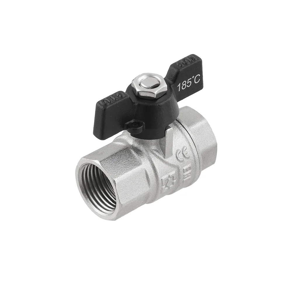 Кран кульовий Raftec BLACK PN50 ВВ 1/2" метелик DRB1
