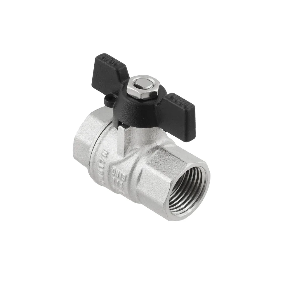 Кран кульовий Raftec BLACK PN50 ВВ 1/2" метелик DRB1