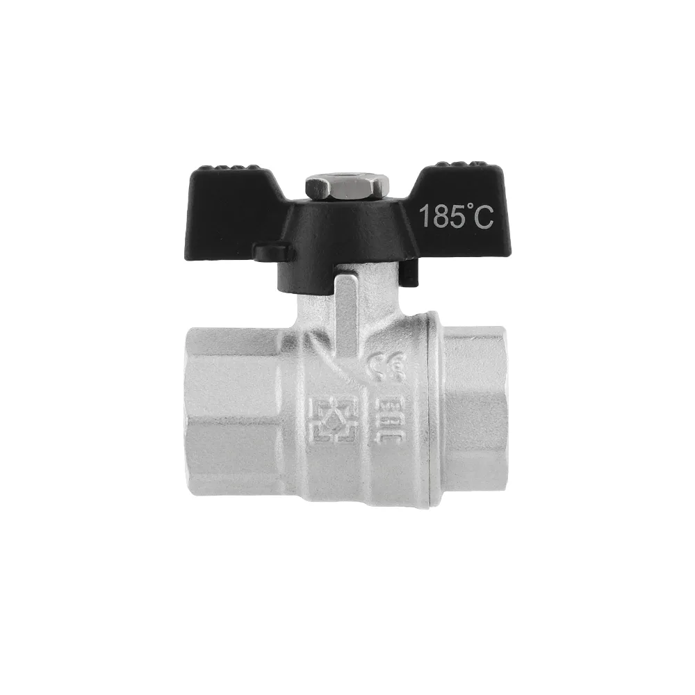 Кран кульовий Raftec BLACK PN50 ВВ 1/2" метелик DRB1