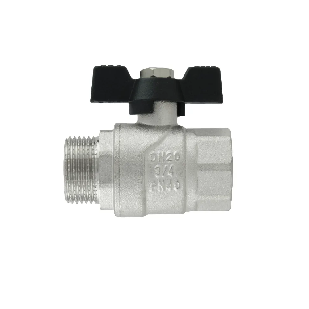 Кран кульовий Raftec BLACK PN40 ВЗ 3/4" метелик DRB21