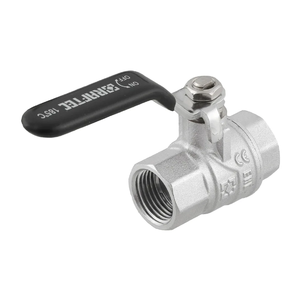 Кран кульовий Raftec BLACK PN50 ВВ 1/2" ручка DRH1