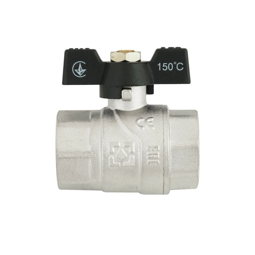 Кран кульовий Raftec BLACK PN40 ВВ 3/4" метелик DRB2