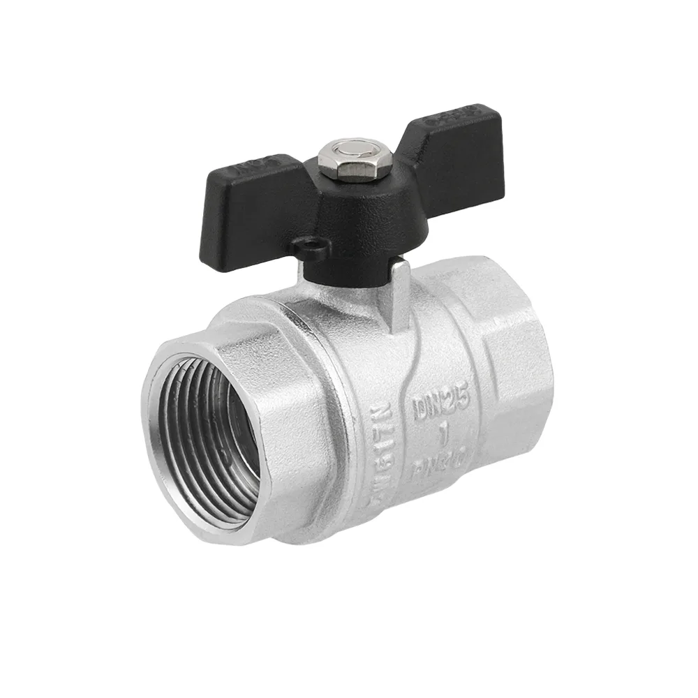Кран кульовий Raftec BLACK PN40 ВВ 1" ручка DRB3