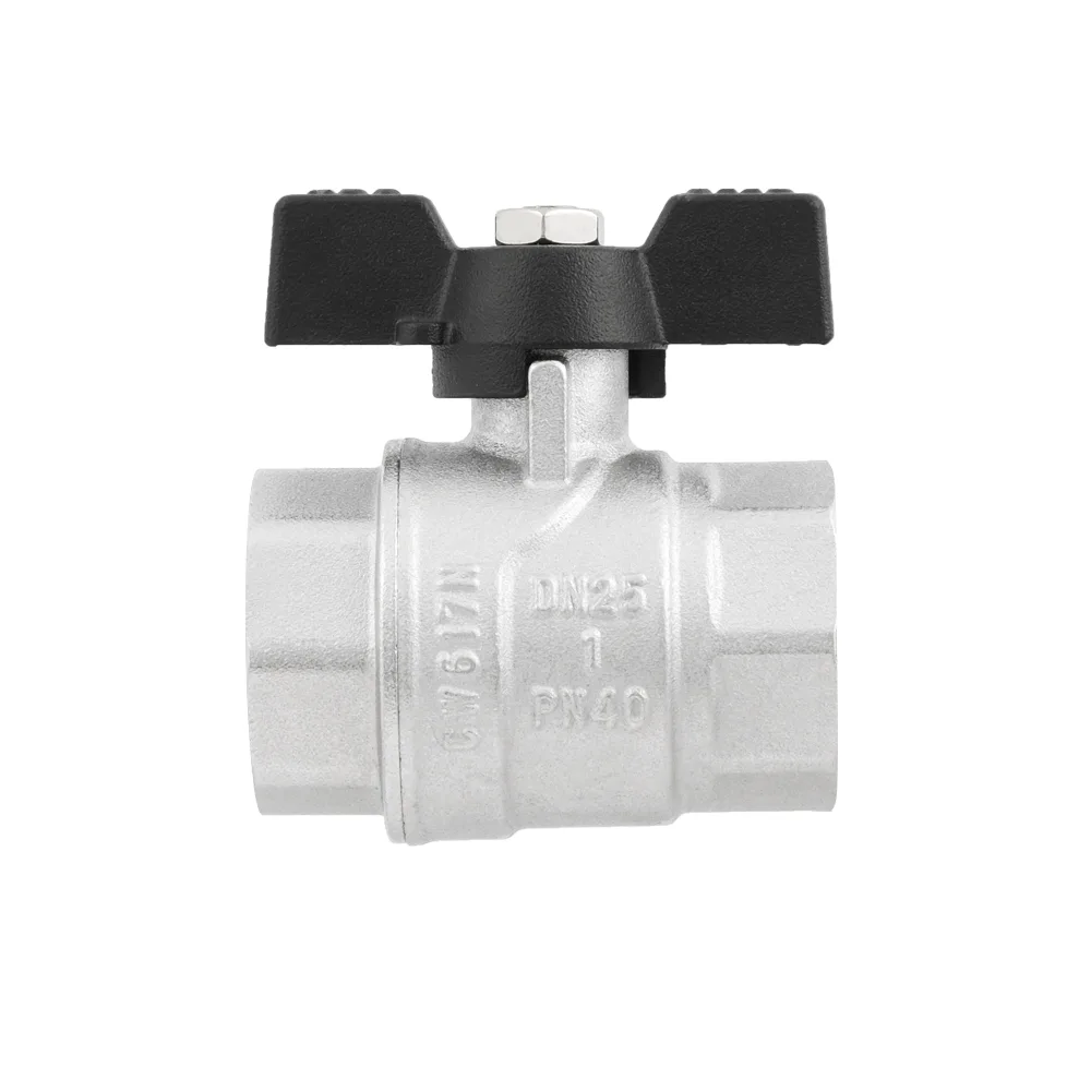 Кран кульовий Raftec BLACK PN40 ВВ 1" ручка DRB3