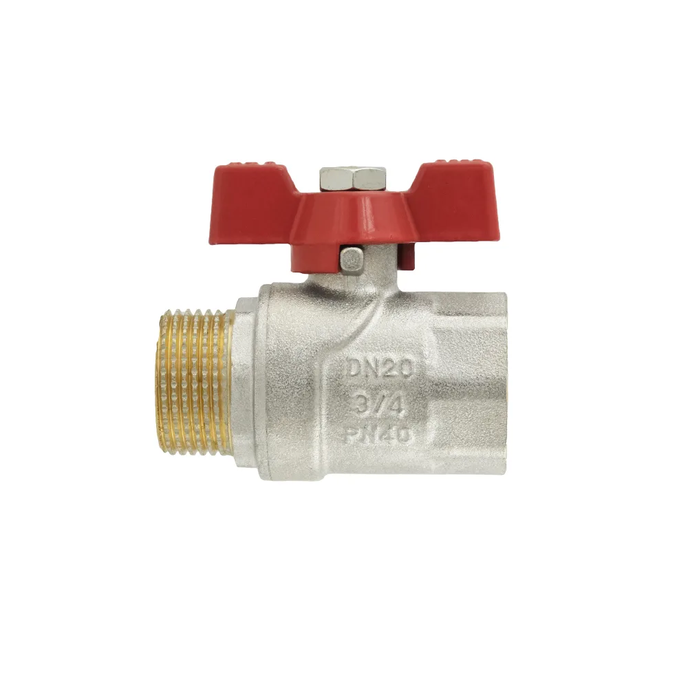 Кран кульовий Raftec RED PN40 ЗВ 3/4" метелик CBB-021