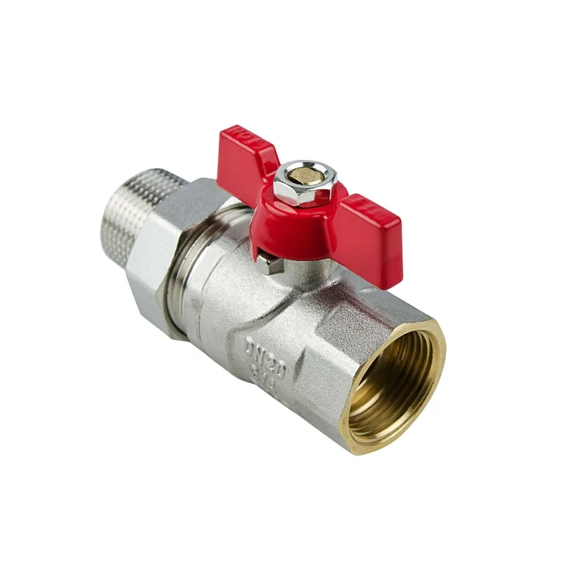 Кран кульовий з американкою Raftec RED PN40 ВЗ 1/2" метелик CSA-011