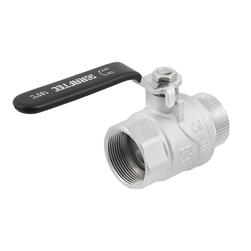 Кран кульовий Raftec BLACK PN30 ВЗ 1 1/2" ручка DRH51