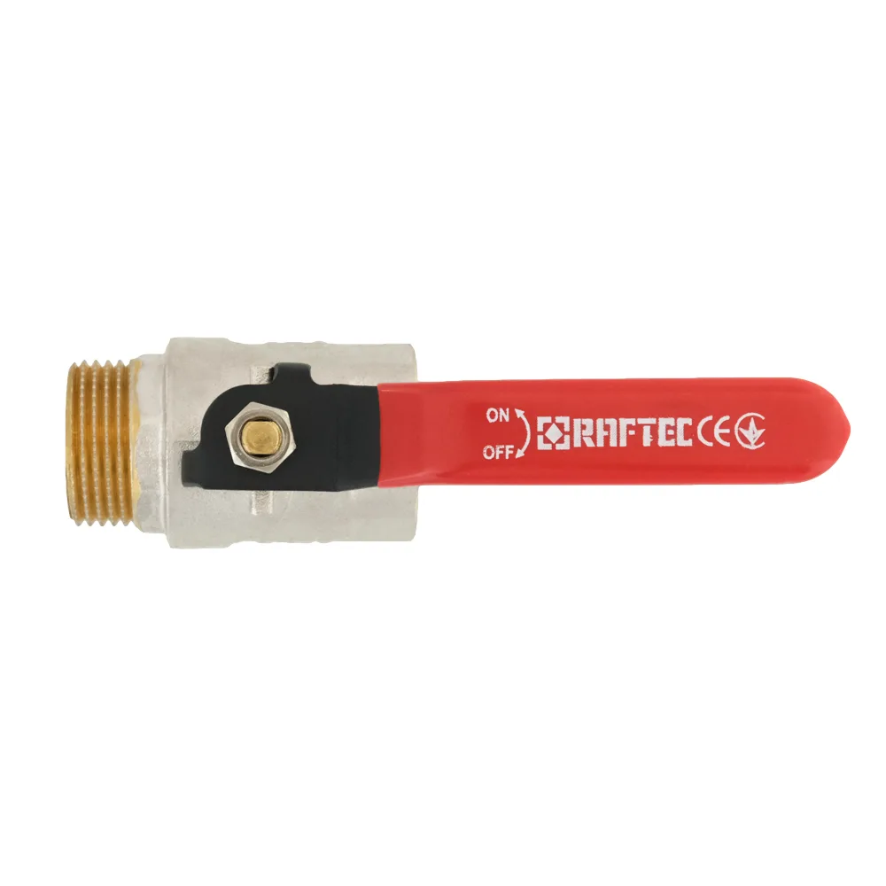 Кран кульовий Raftec RED PN40 ЗВ 1" ручка CBH-031