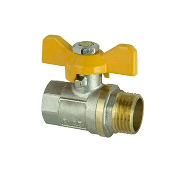 Кран кульовий ЭКО PN20 ЗВ 3/4" EKB-21-Y метелик