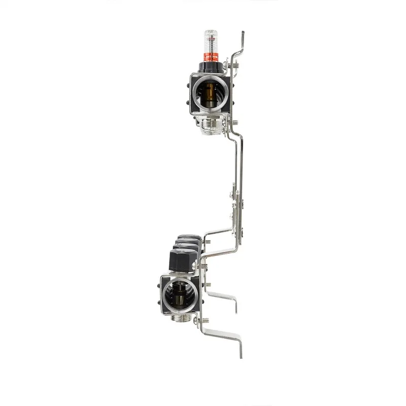 Колектор з витратомірами Raftec STEEL 1"х8 RC03-08