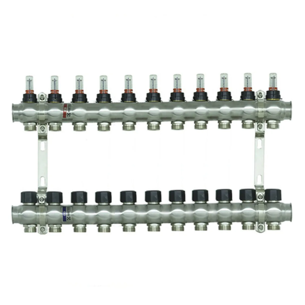 Колектор з витратомірами Raftec STEEL 1"х11 RC03-11